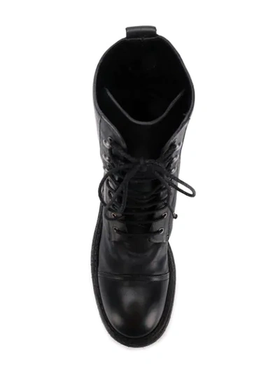 Shop Del Carlo Lace-up Ankle Boots In Black