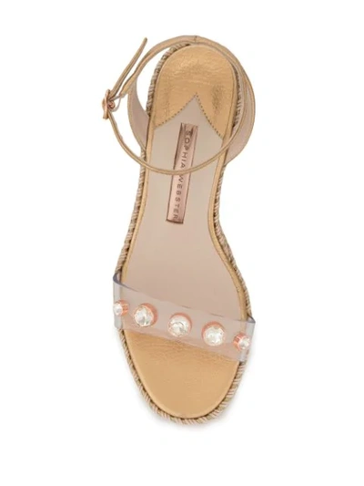 Shop Sophia Webster Lucita Mid-high Espadrilles - Gold