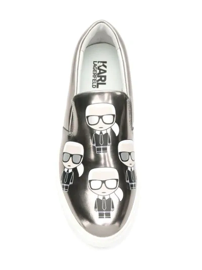 Shop Karl Lagerfeld Kupsole Multikonic Karl Slip-on Sneakers In 072