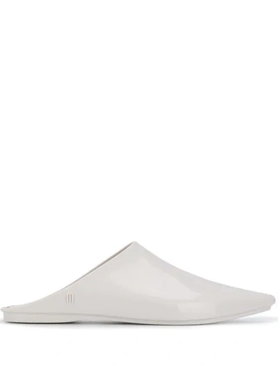 Shop Marine Serre 'melissa' Mules In Bianco