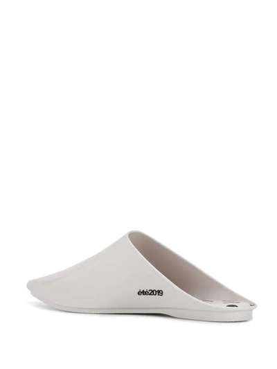 Shop Marine Serre 'melissa' Mules In Bianco