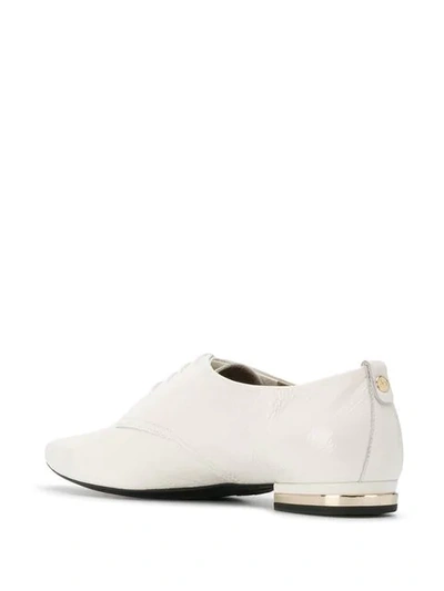 Shop Agl Attilio Giusti Leombruni Pointed Lace-up Shoes In White