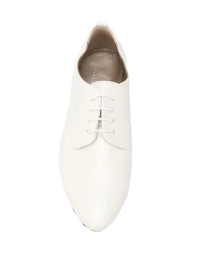 Shop Agl Attilio Giusti Leombruni Pointed Lace-up Shoes In White