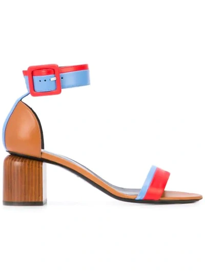 Shop Pierre Hardy Gae Block Heel Sandals - Multicolour