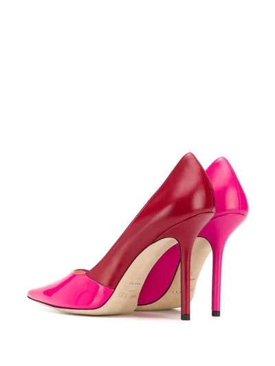 Shop Jimmy Choo Love 100mm Pumps In Red