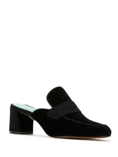 Shop Blue Bird Shoes Escamas Mules In Black