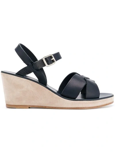 Shop Apc Judith Sandals In Blue