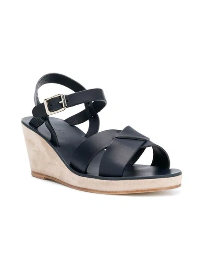 Shop A.p.c. Judith Sandals In Blue