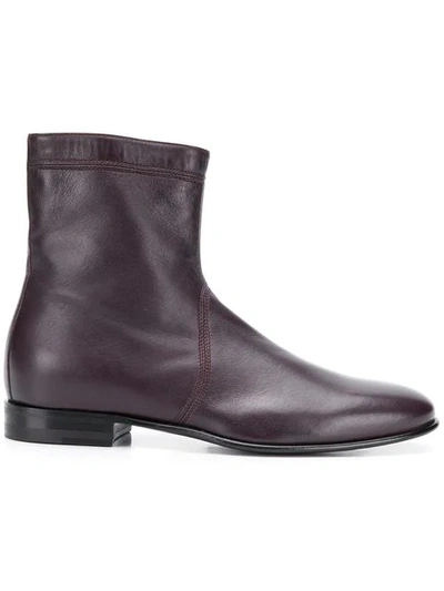 Shop Carvil Dylan Ankle Boots In Purple