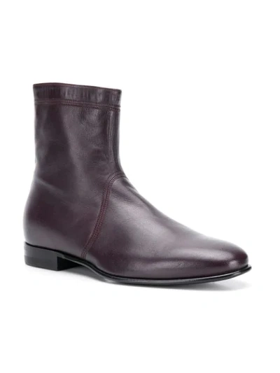 Shop Carvil Dylan Ankle Boots In Purple