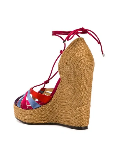 Shop Jimmy Choo Denize 125 Espadrille Sandals In Red