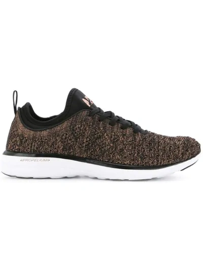 Shop Apl Athletic Propulsion Labs Mélange Lace In Black