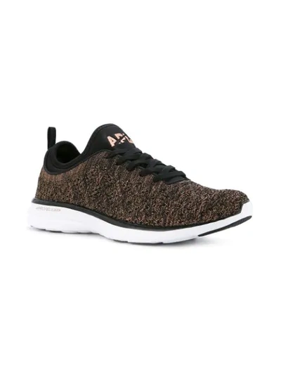 Shop Apl Athletic Propulsion Labs Mélange Lace In Black