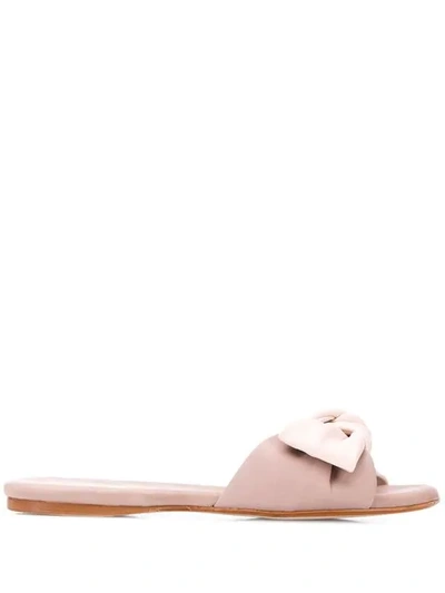 Shop Anna Baiguera Sandalen Mit Knotendetail In Pink