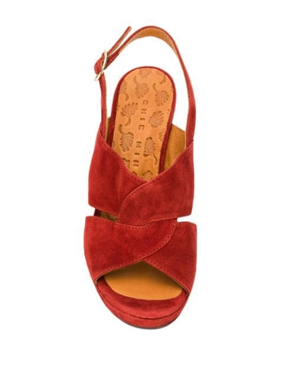 Shop Chie Mihara Eskol Sandals In Brique Foncée