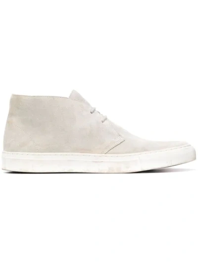 Shop Holland & Holland High-top Lace-up Shoes In Grey
