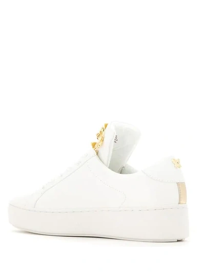 Shop Michael Michael Kors Mindy Butterfly Appliqué Sneakers In White