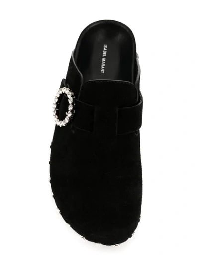 Shop Isabel Marant Mirvin Mules In 01bk Black