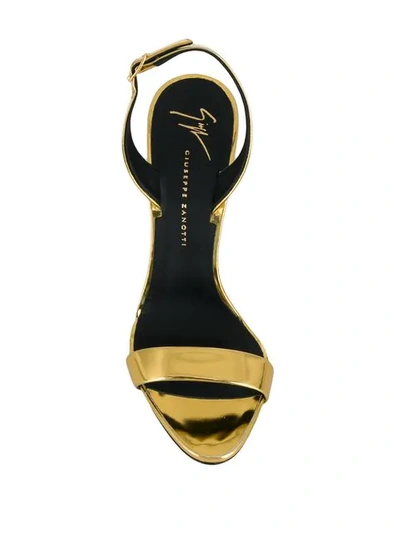 Shop Giuseppe Zanotti Design Sophie Minimal Sandals - Metallic