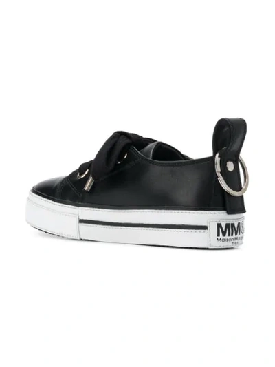 Shop Mm6 Maison Margiela Low Top Sneakers In Black
