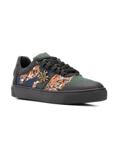 Shop Mr & Mrs Italy Camouflage Tape Skate Sneakers In Green