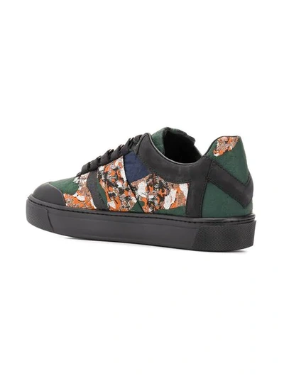MR & MRS ITALY CAMOUFLAGE TAPE SKATE SNEAKERS - 绿色