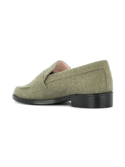 Shop Leandra Medine Mr Loafer Shoes In Green