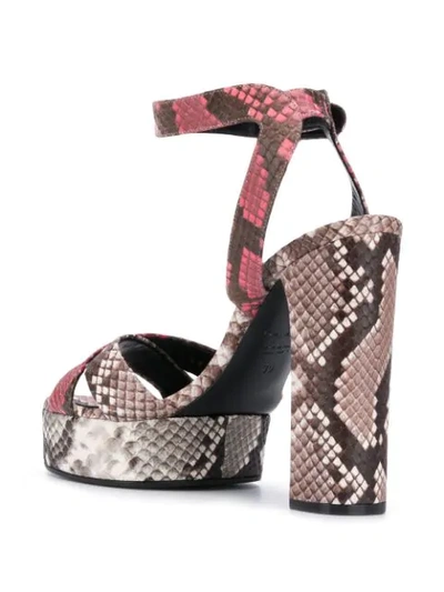 Shop Casadei Zambesi Sandals In Pink