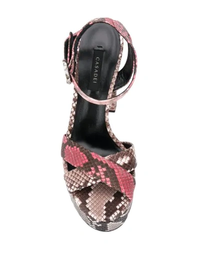 Shop Casadei Zambesi Sandals In Pink