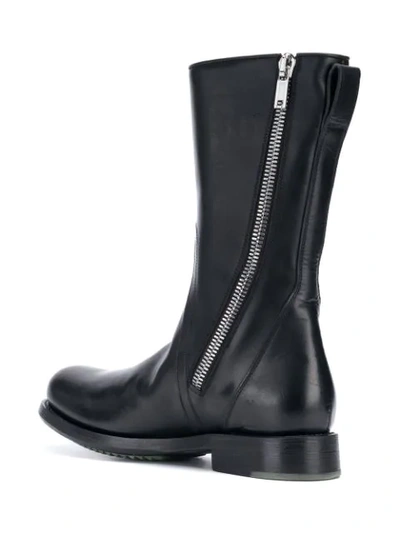 Shop Rick Owens Mid-calf Boots In Black