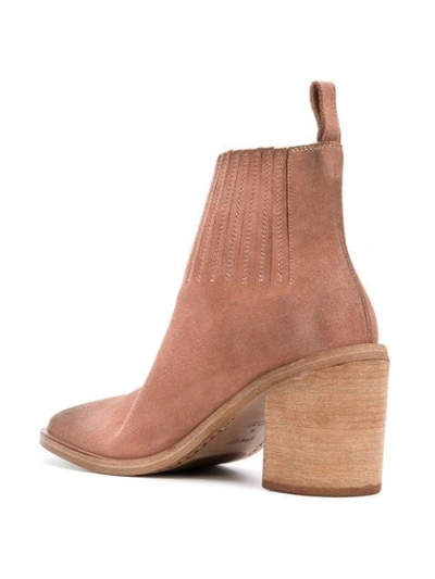 Shop Marsèll Distressed Ankle Boots In Neutrals