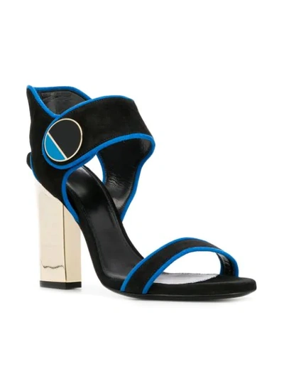 Shop Lanvin Ankle-strap Sandals In Black