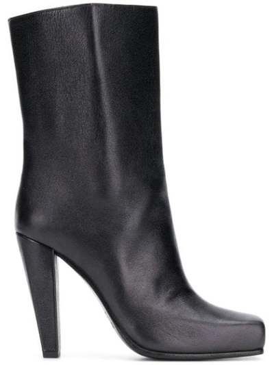 Shop Poiret 105mm Calf Length Boots In Black