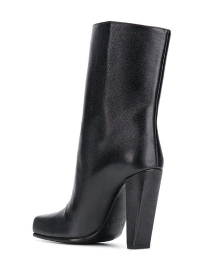 Shop Poiret 105mm Calf Length Boots In Black