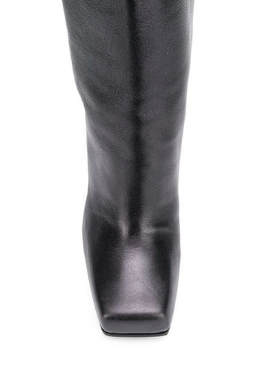 Shop Poiret 105mm Calf Length Boots In Black