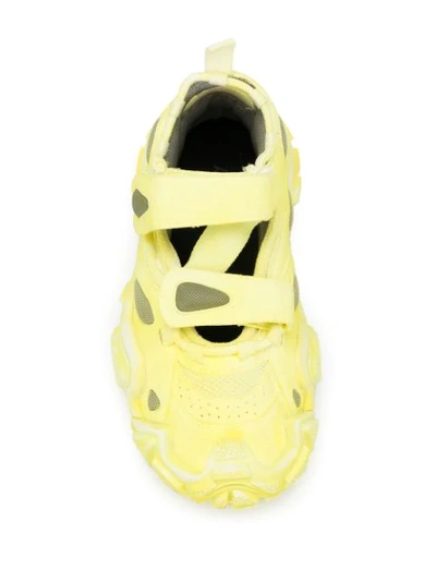 Shop Acne Studios Bryz W Tumbled Sneakers In Yellow