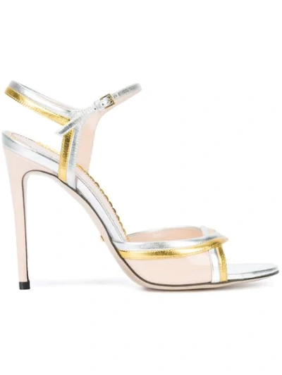 Shop Gucci Millie Sandals In Metallic