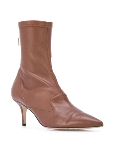 Shop Monse Lock Boots In Brown