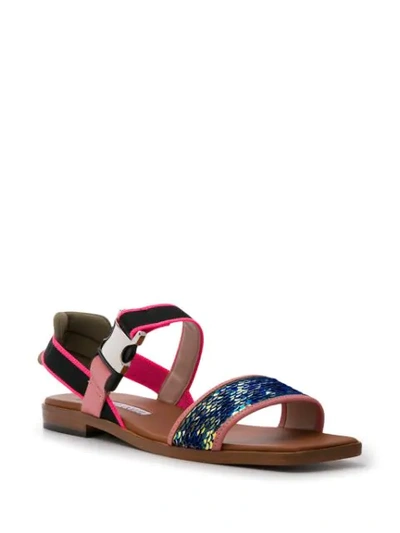 Shop Alberto Gozzi Sequin Sandals In Pink