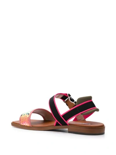 Shop Alberto Gozzi Sequin Sandals In Pink