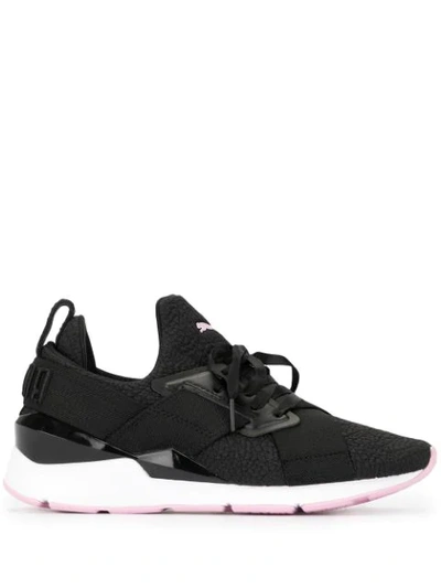 Shop Puma Muse Trailblazer Sneakers In Black