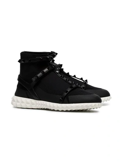 Shop Valentino Garavani Bodytech Sneakers In Black