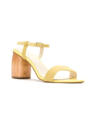 Shop A.brand Sandalia Salto Oval - Amarelo Lemon - Yellow