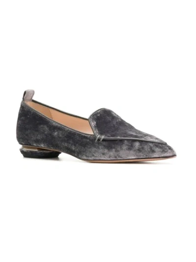 Shop Nicholas Kirkwood Beya Loafers - Grey