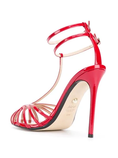 Shop Alevì Stella Sandals In Red