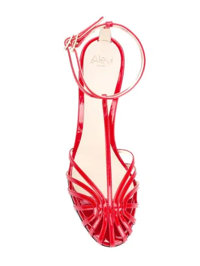 Shop Alevì Stella Sandals In Red