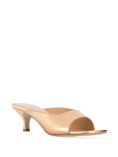 Shop By Far Kosara Slip-on Sandals In Gold