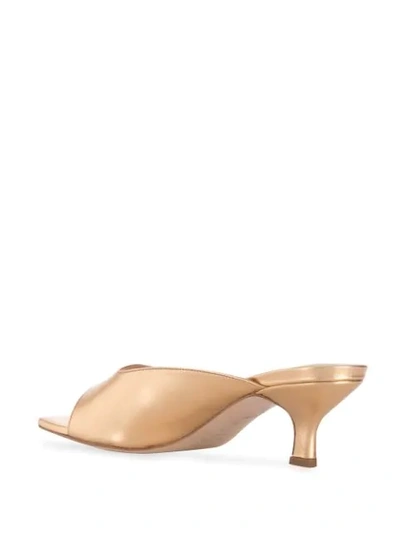 Shop By Far Kosara Slip-on Sandals In Gold
