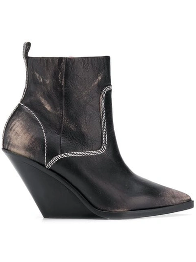 Shop Diesel D-west Ab Boots In Black