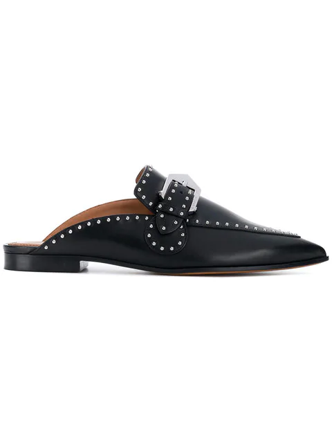 black mules with studs